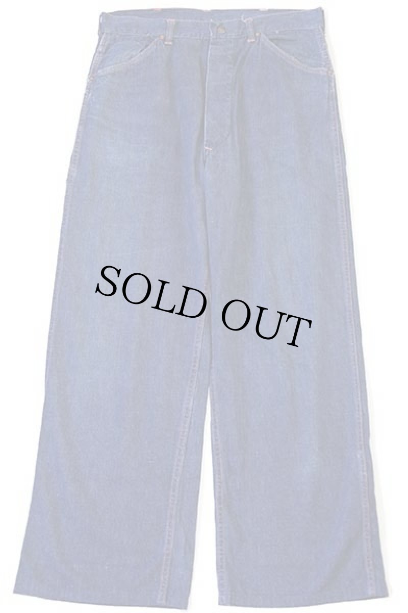 画像2: 50s BIGMACビッグマック インディゴ デニム ペインターパンツ w34 (2)