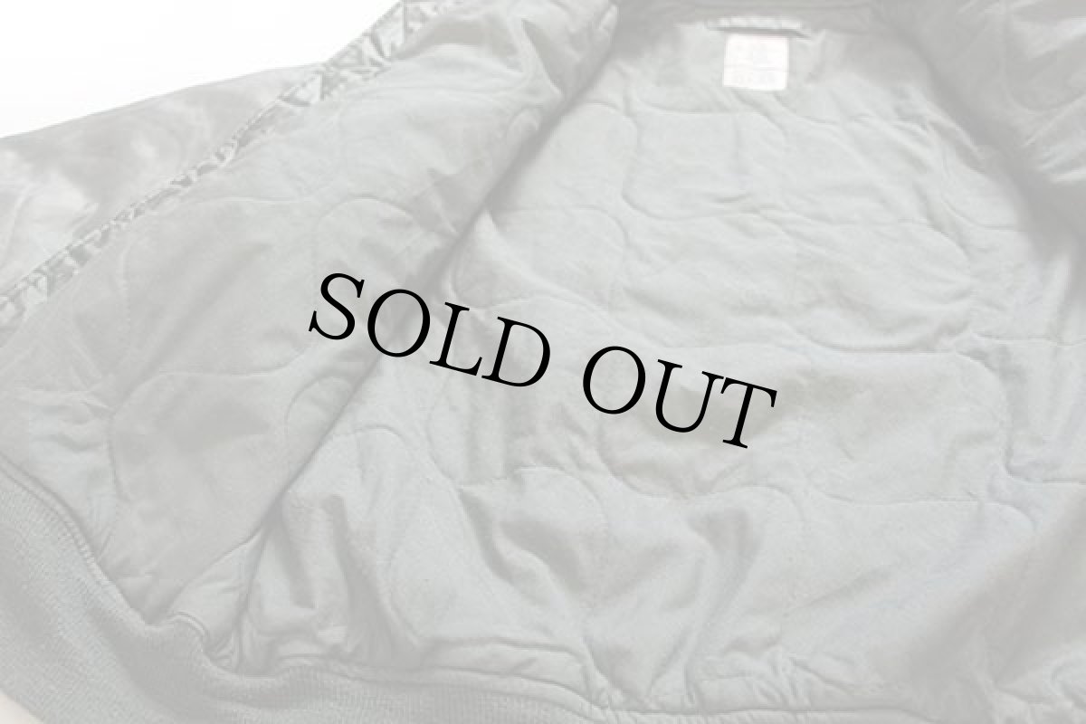 画像5: 90s 米軍 USAF CWU-45/P ネームパッチ付き キルティングライナー アラミド フライトジャケット セージグリーン L★ALPHAアルファ (5)