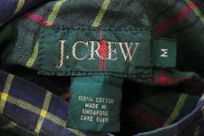 画像5: 90s J.CREW タータンチェック×無地 リバーシブル コットンジャケット M (5)