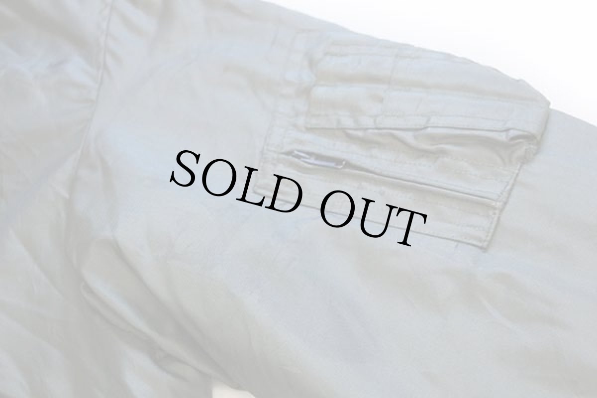 画像7: 90s 米軍 USAF CWU-45/P ネームパッチ付き キルティングライナー アラミド フライトジャケット セージグリーン L★ALPHAアルファ (7)