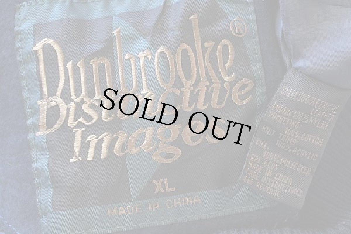 画像4: 90s Dunbrooke ツートン 切り替え スエードレザー スタジャン 紺×茶 XL (4)