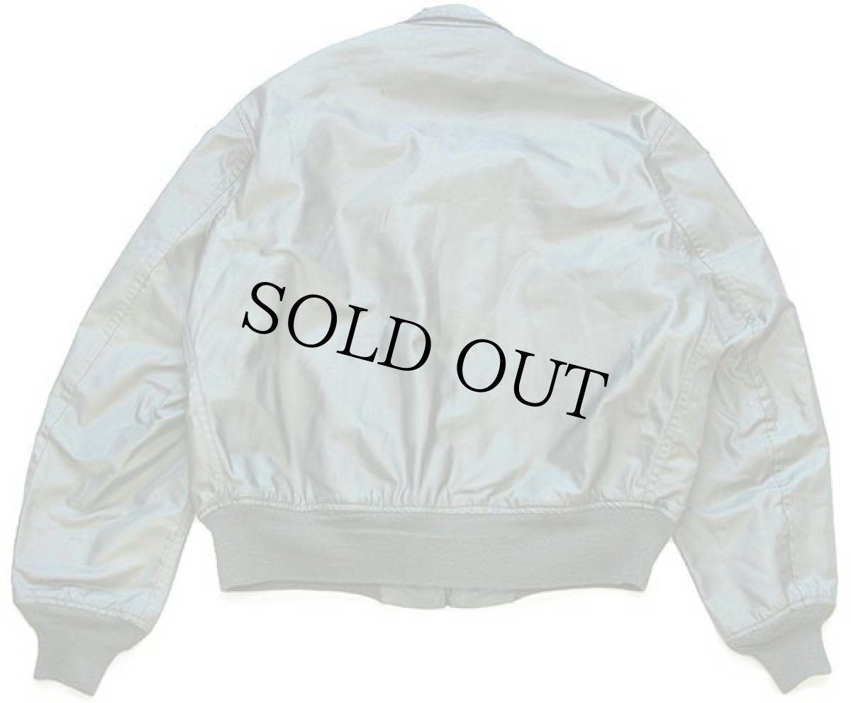 画像2: 00s 米軍 USAF CWU-36/P アラミド フライトジャケット セージグリーン L (2)