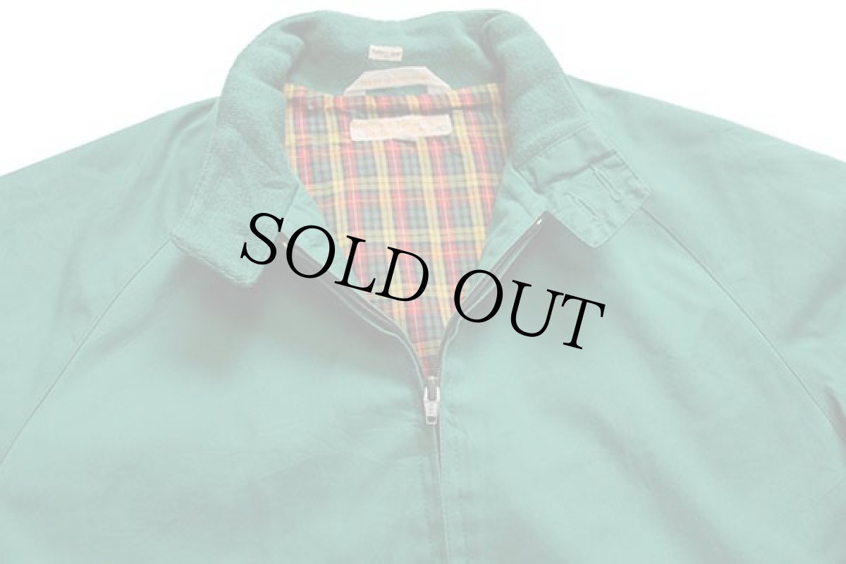 画像3: 80s BROOKS BROTHERSブルックスブラザーズ G9タイプ タータンチェックライナー ハリントンジャケット 緑 40 (3)