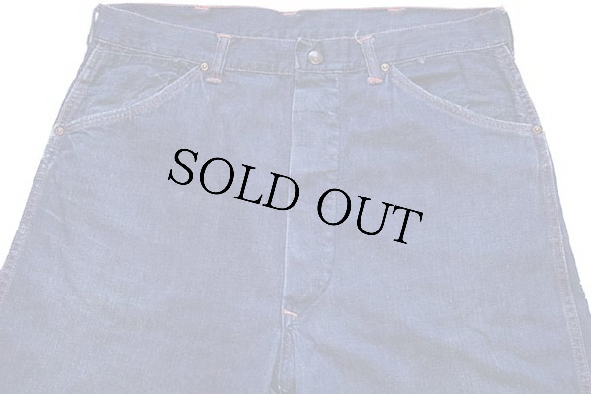 画像4: 50s BIGMACビッグマック インディゴ デニム ペインターパンツ w34 (4)