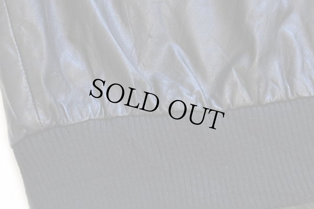 画像8: 80s MEMBERS ONLYメンバーズオンリー スタンドカラー シングルライダース レザージャケット 黒 44 (8)