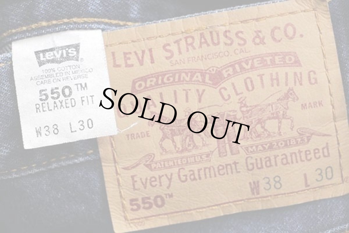 画像6: 90s メキシコ製 Levi'sリーバイス 550 デニムパンツ w38 L30★219 (6)