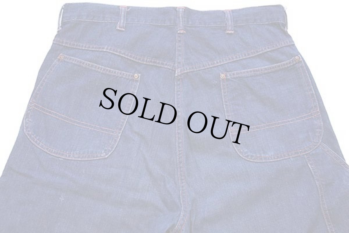 画像5: 50s BIGMACビッグマック インディゴ デニム ペインターパンツ w34 (5)