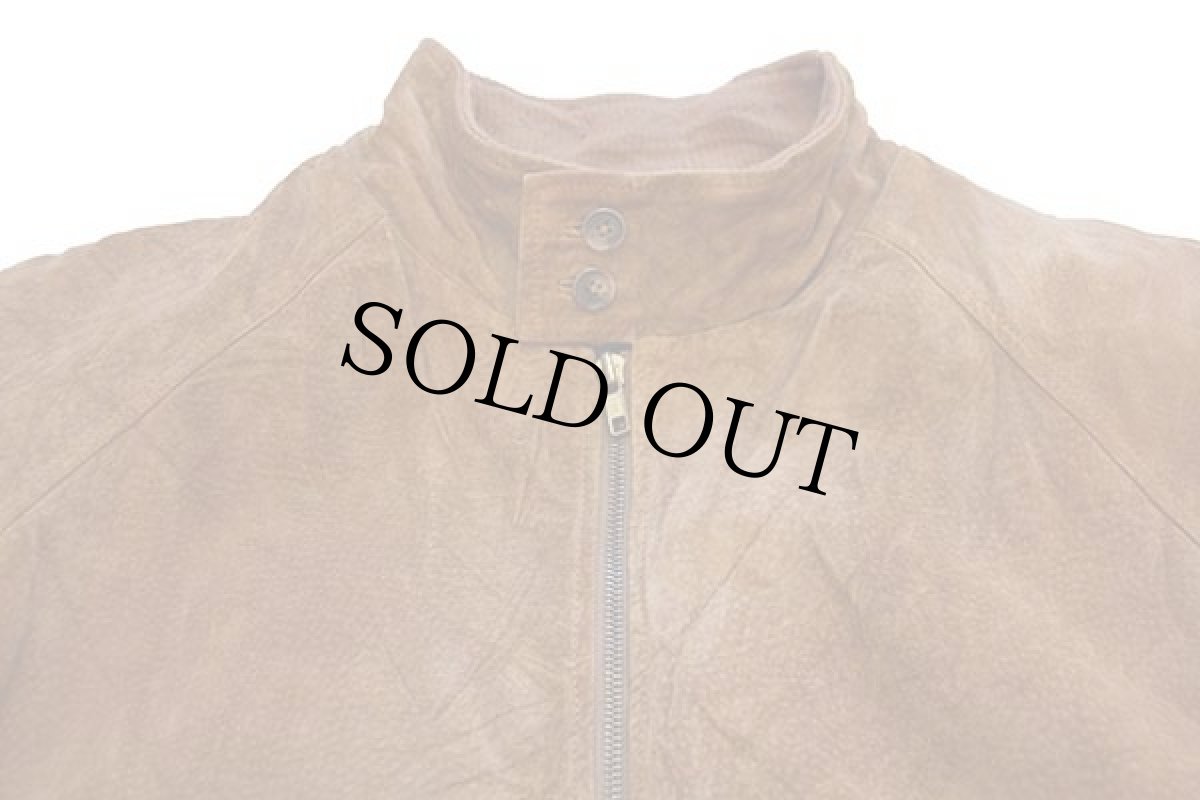 画像3: 90s ORVISオービス G9タイプ タータンチェックライナー スエードレザー ハリントンジャケット 茶 L (3)