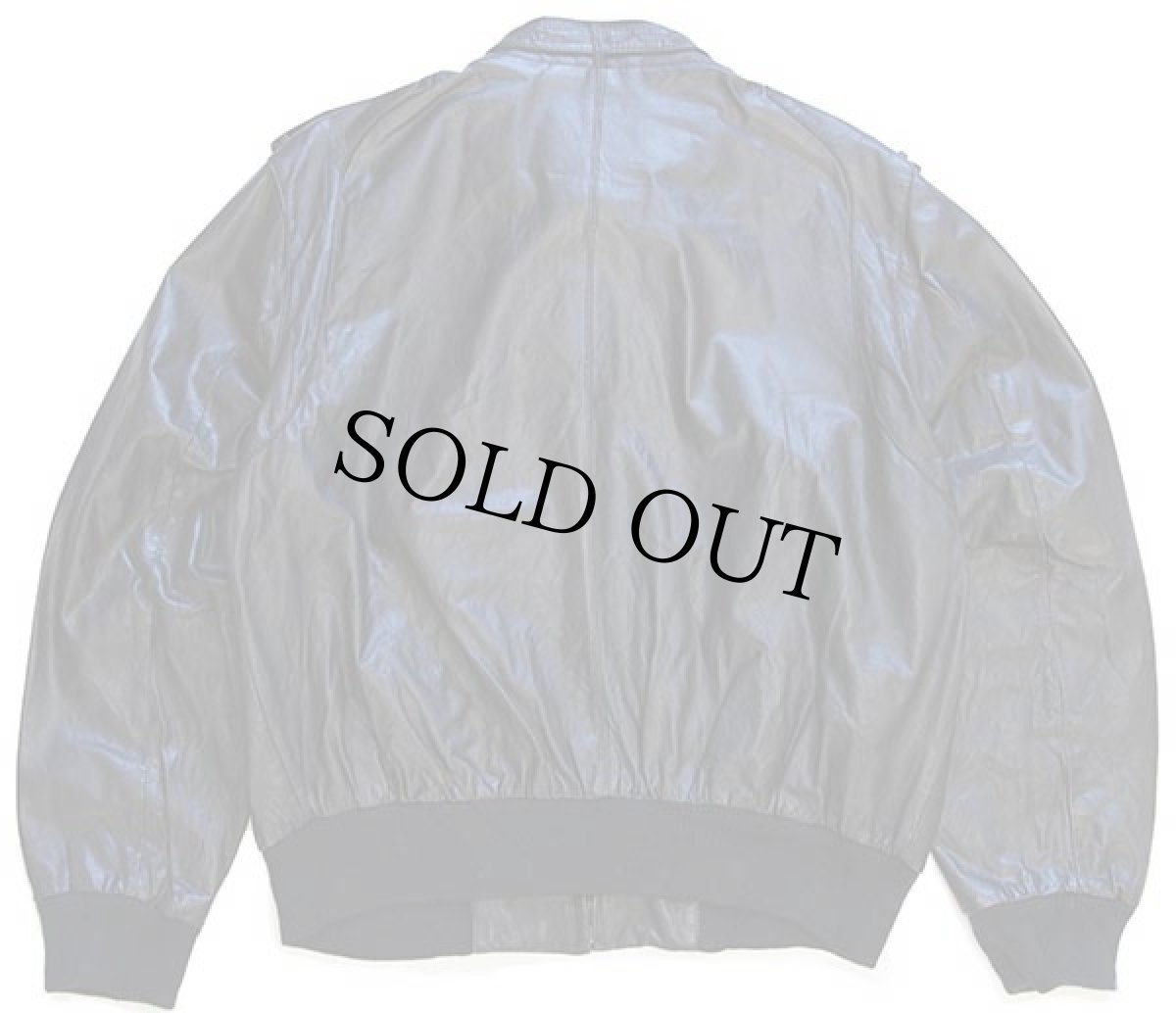 画像2: 80s MEMBERS ONLYメンバーズオンリー スタンドカラー シングルライダース レザージャケット 黒 44 (2)