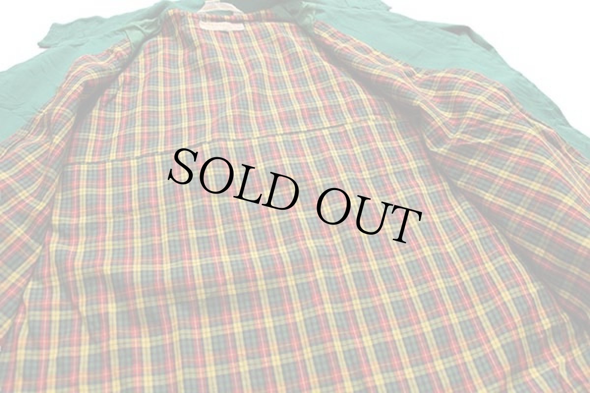 画像5: 80s BROOKS BROTHERSブルックスブラザーズ G9タイプ タータンチェックライナー ハリントンジャケット 緑 40 (5)