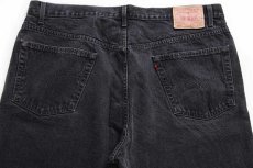 画像5: 90s カナダ製 Levi'sリーバイス 550 ブラック デニムパンツ w42 L32★160 (5)