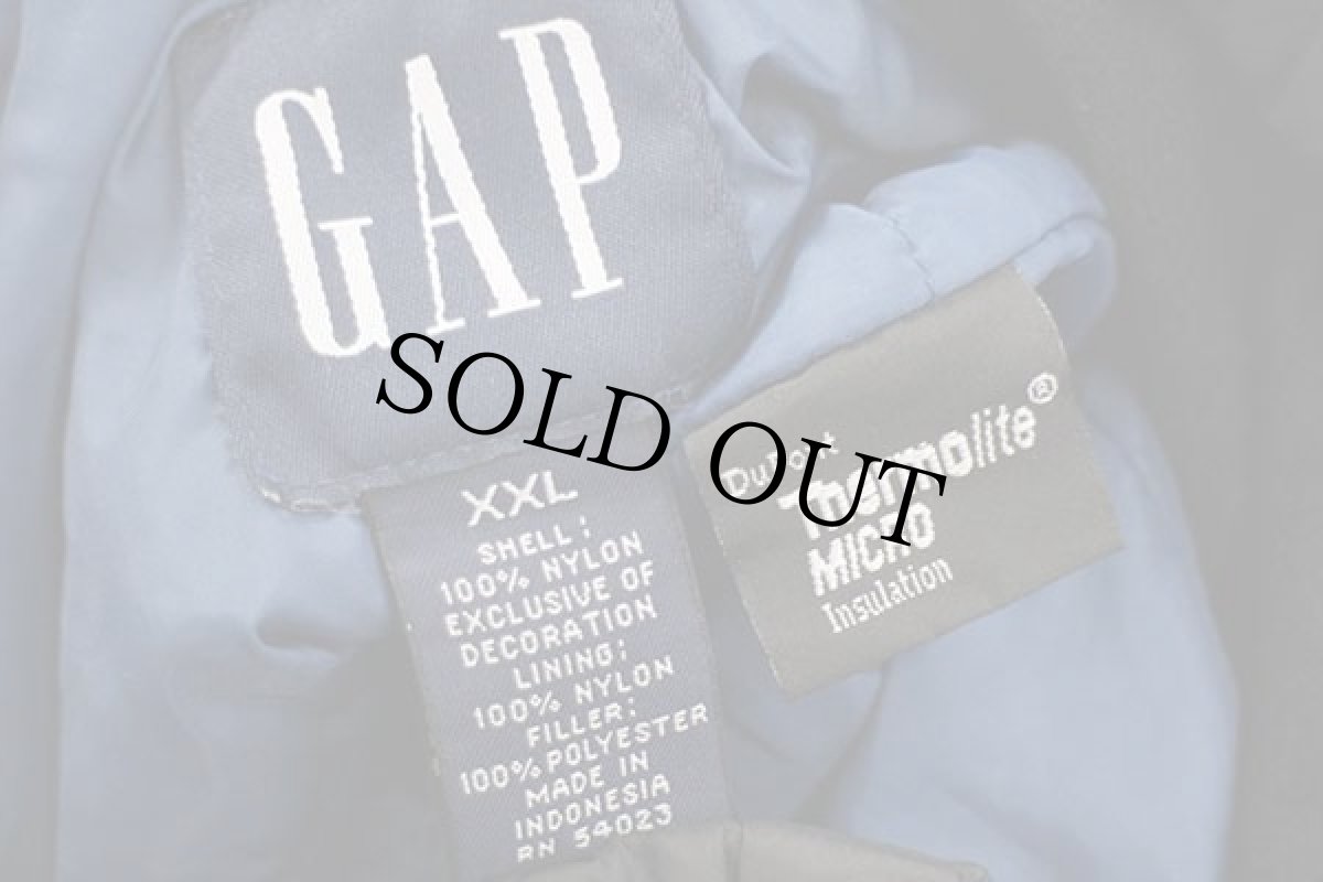 画像4: 00s GAPギャップ パフボールタイプ Thermolite MICRO 中綿入り ナイロンベスト 黒 XXL★特大 (4)