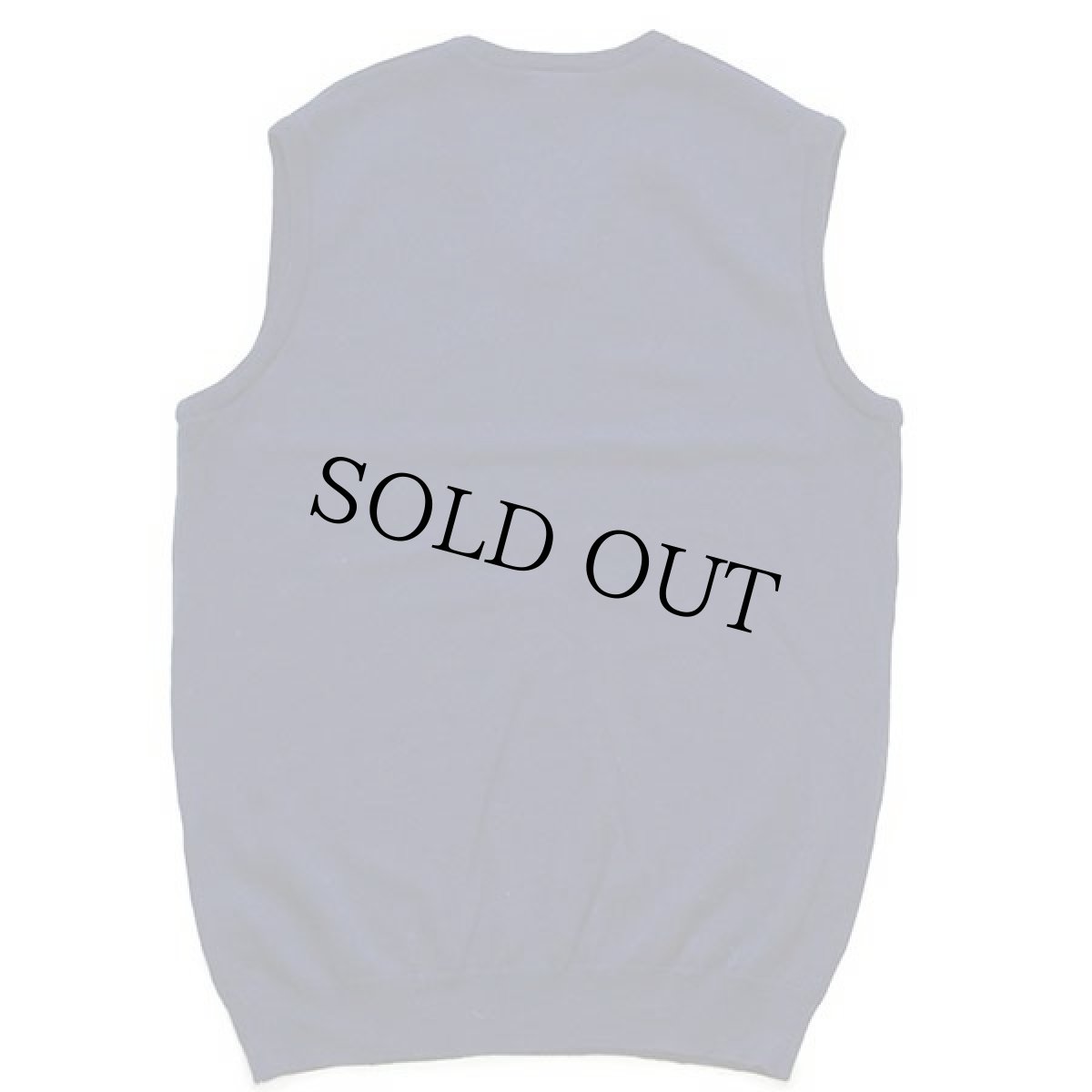 画像2: 00s LACOSTE ラコステ ワンポイント Vネック ウールニット ベスト セーター 紺 3 (2)