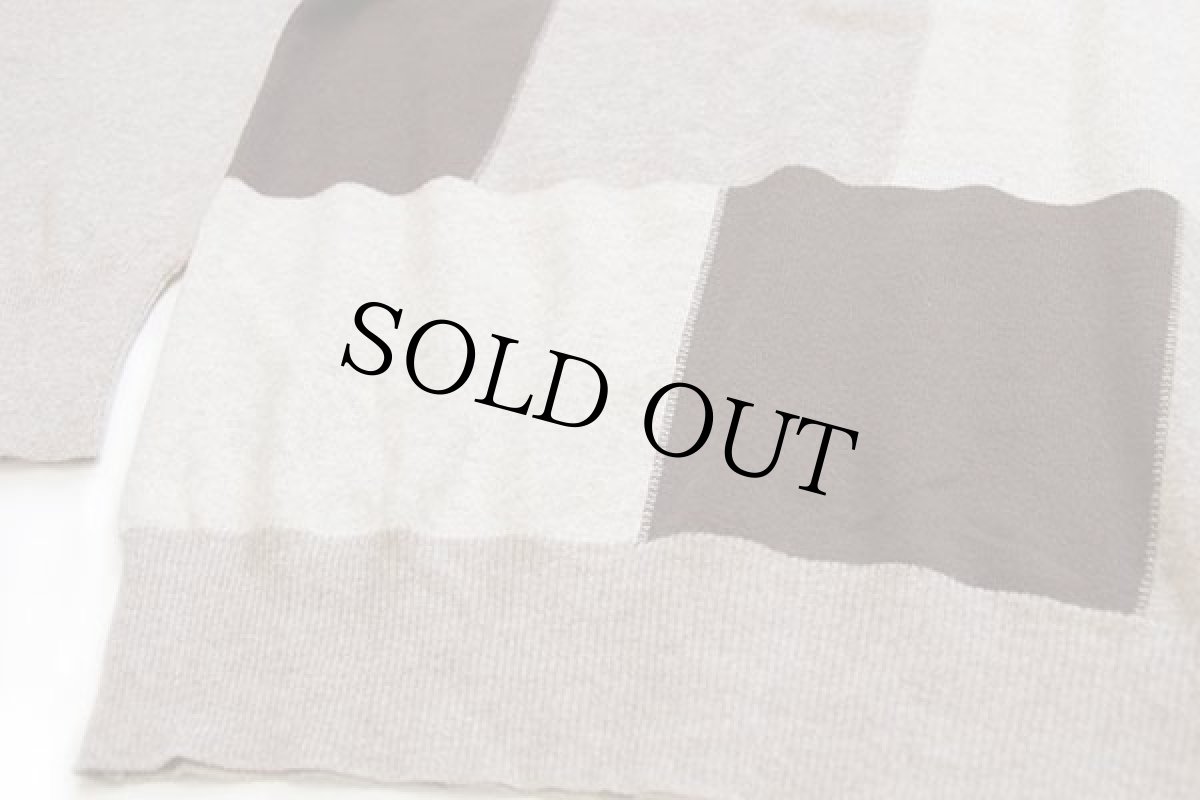 画像5: 80s イタリア製 CLAUDIO パネル切り替え ラムウールニット セーター 6 (5)