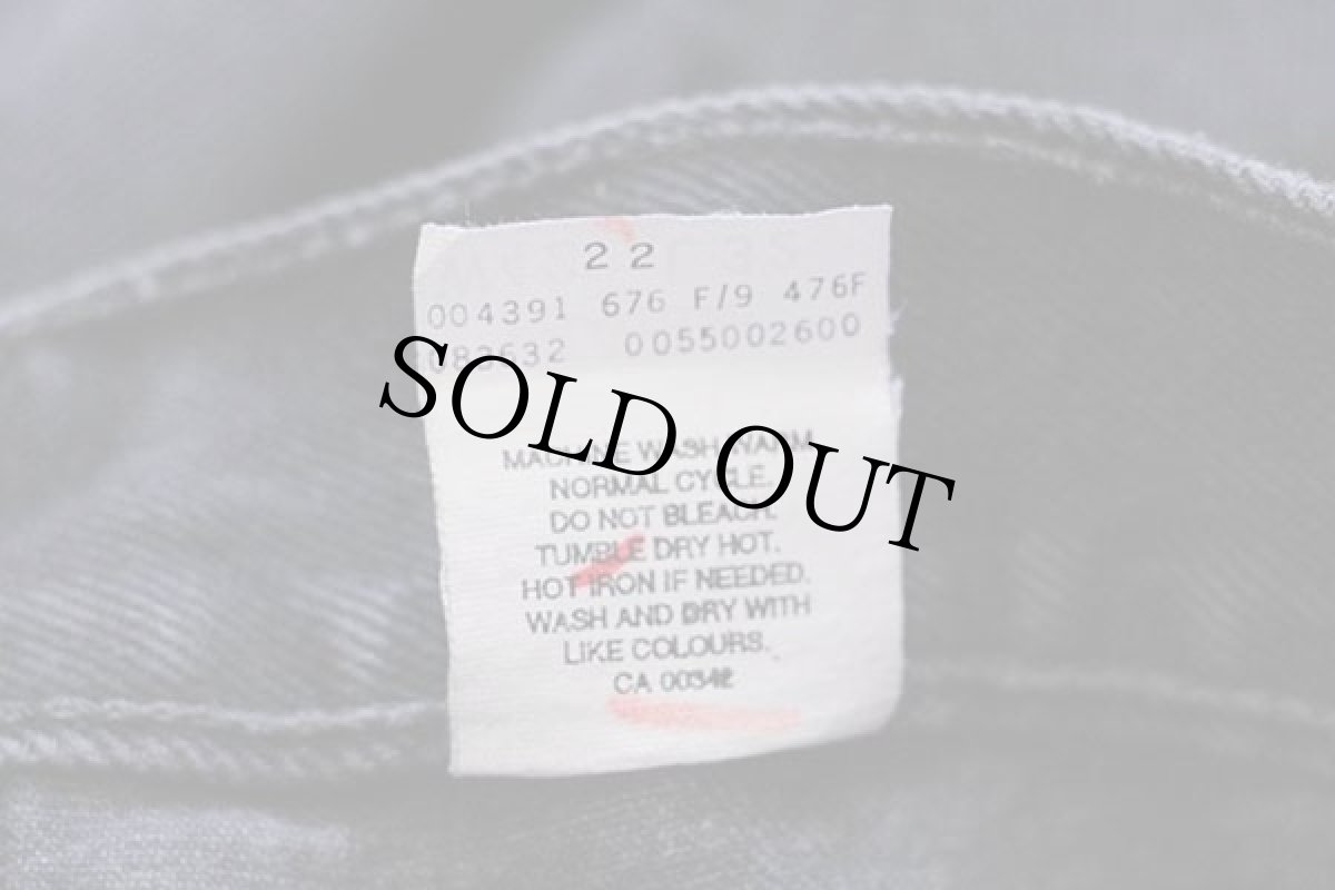 画像7: 90s カナダ製 Levi'sリーバイス 550 ブラック デニムパンツ w42 L32★160 (7)