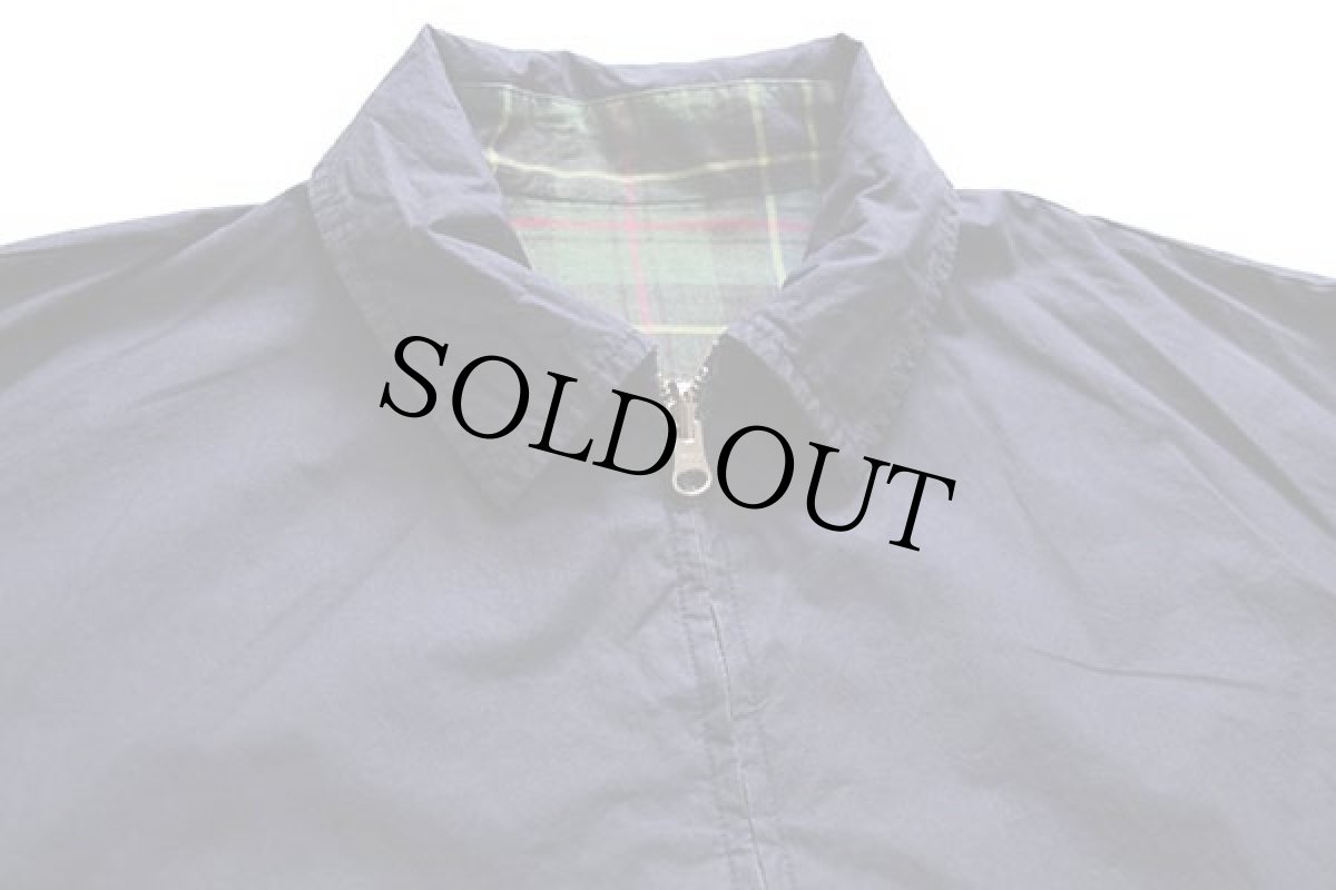 画像8: 90s J.CREW タータンチェック×無地 リバーシブル コットンジャケット M (8)