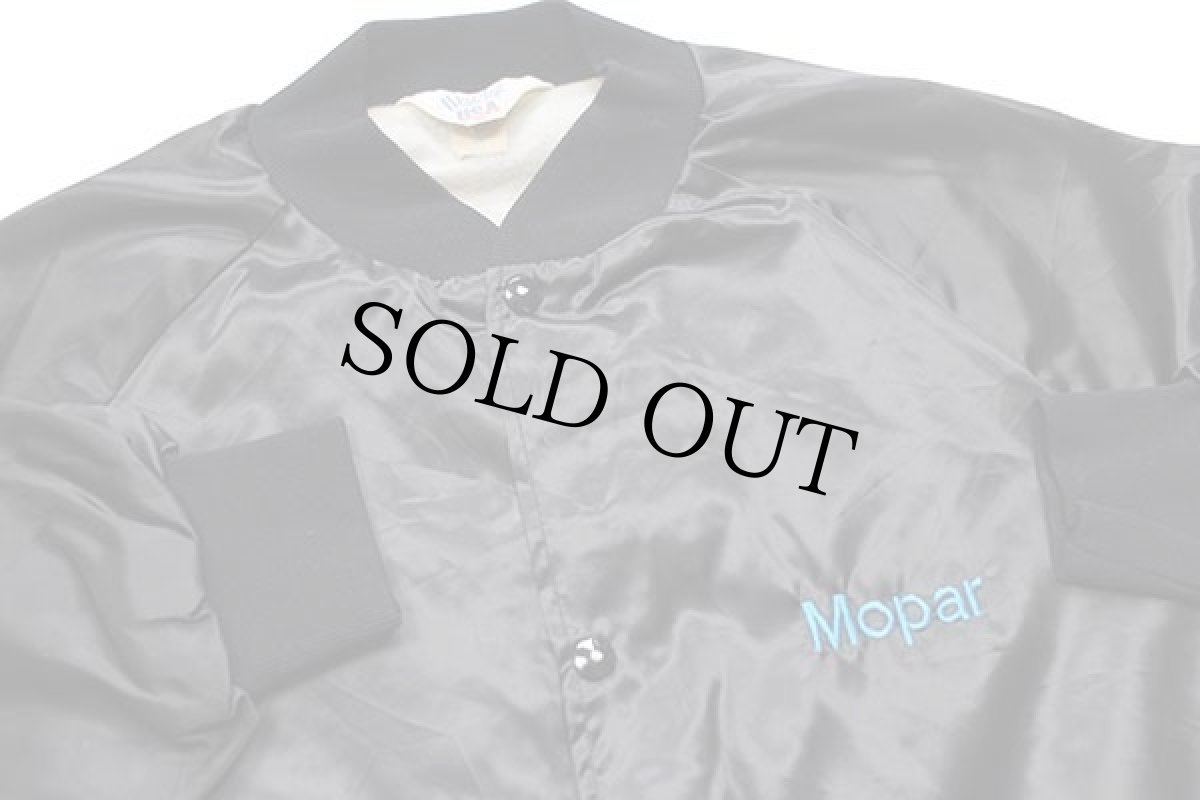 画像3: 80s USA製 WestArk BIG BOYS TOYS Mopar 刺繍 ナイロンジャケット 黒 XL (3)