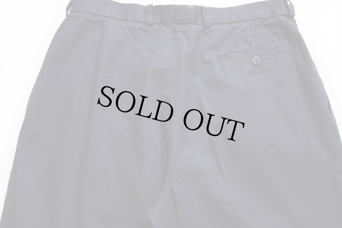 画像5: 80s フランス製 CHEMISE LACOSTE ラコステ ツータック スラックス パンツ 紺 40 (5)