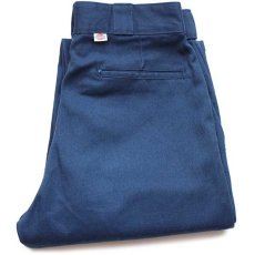 画像1: 80s USA製 Dickiesディッキーズ 874 ワークパンツ 紺 w33 L30 (1)