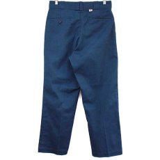 画像3: 80s USA製 Dickiesディッキーズ 874 ワークパンツ 紺 w33 L30 (3)
