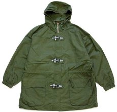 画像1: 90s IZOD コットンポプリン ファイヤーマン パーカー オリーブグリーン★ジャケット (1)