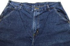 画像4: メキシコ製 carharttカーハート デニム ペインターパンツ w38 L32 (4)