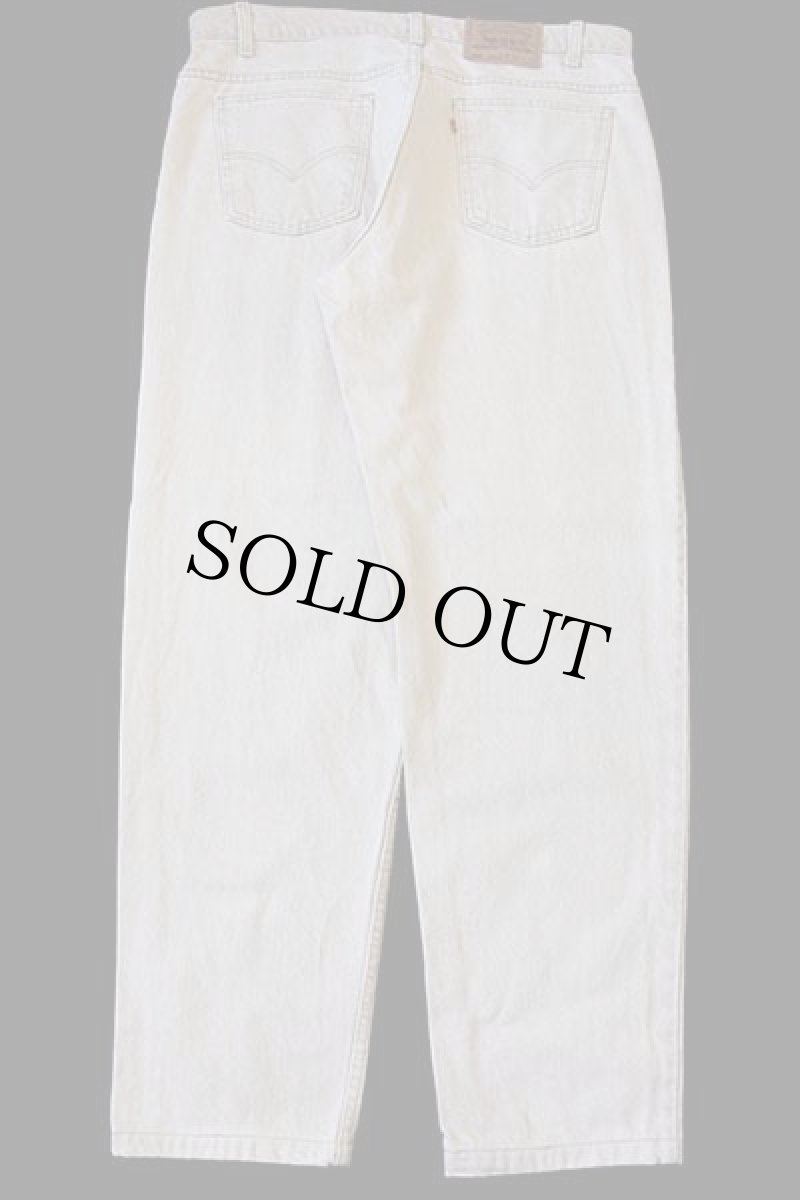 画像3: 90s USA製 Levi'sリーバイス 550 先染め カラーデニムパンツ ライトカーキ w38 (3)