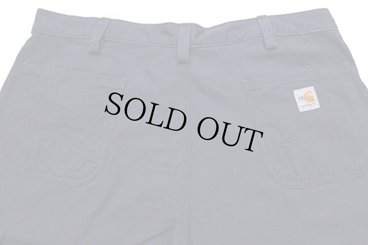 画像5: メキシコ製 carharttカーハート FR CAT2 ダック地 カーゴパンツ 濃紺 w38 L32 (5)