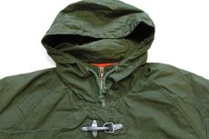 画像3: 90s IZOD コットンポプリン ファイヤーマン パーカー オリーブグリーン★ジャケット (3)