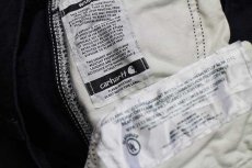 画像7: メキシコ製 carharttカーハート FR CAT2 ダック地 カーゴパンツ 濃紺 w38 L32 (7)