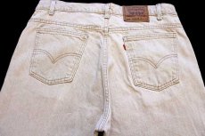 画像5: 90s USA製 Levi'sリーバイス 550 先染め カラーデニムパンツ ライトカーキ w38 (5)