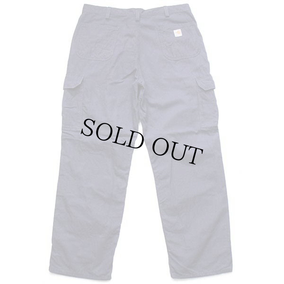 画像3: メキシコ製 carharttカーハート FR CAT2 ダック地 カーゴパンツ 濃紺 w38 L32 (3)