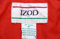 画像4: 90s IZOD コットンポプリン ファイヤーマン パーカー オリーブグリーン★ジャケット (4)