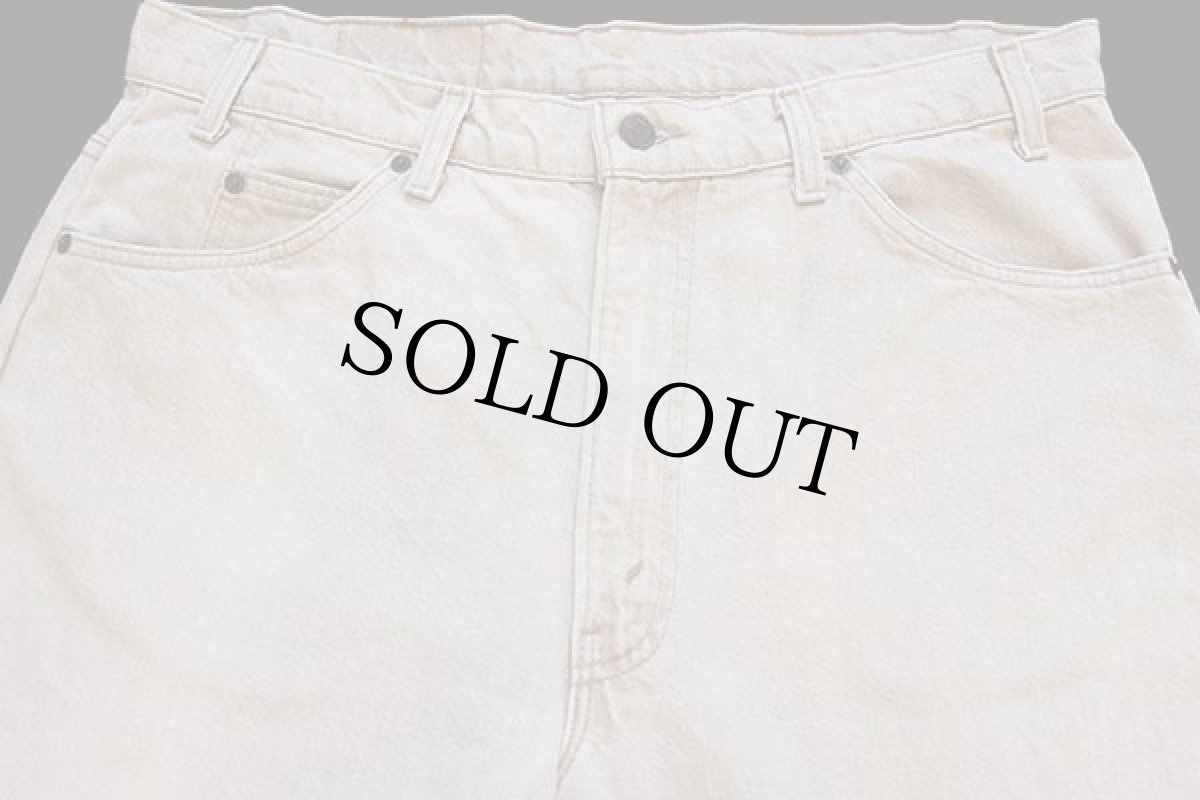 画像4: 90s USA製 Levi'sリーバイス 550 先染め カラーデニムパンツ ライトカーキ w38 (4)