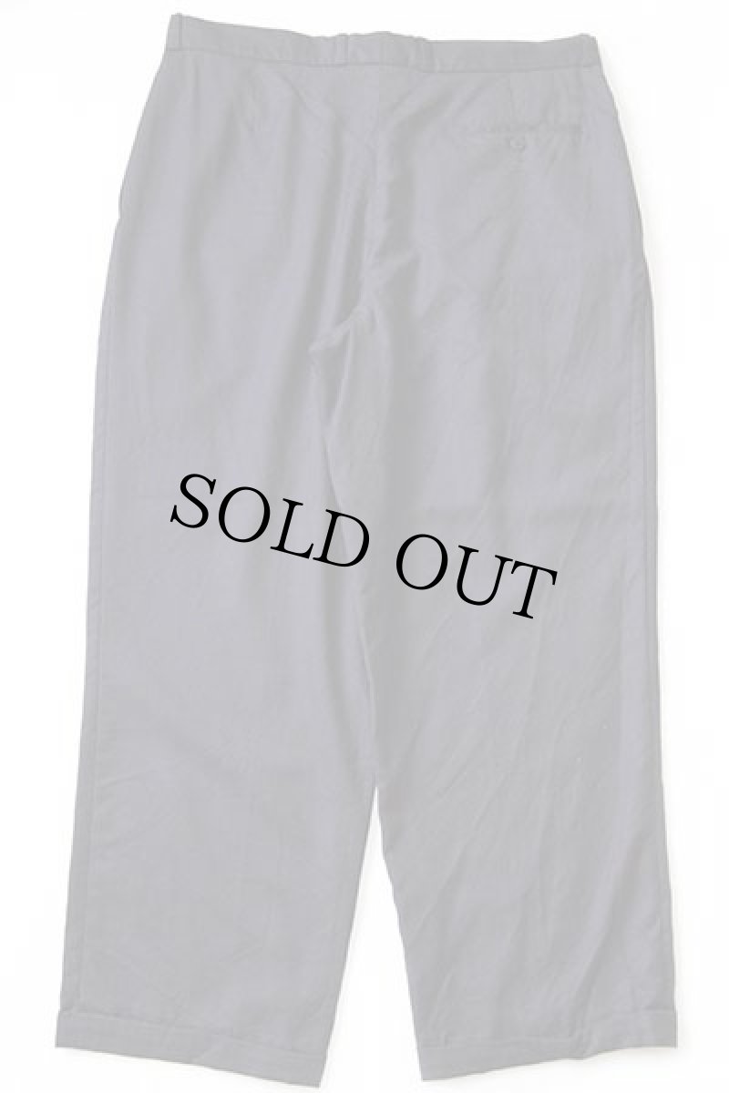 画像3: 80s フランス製 CHEMISE LACOSTE ラコステ ツータック スラックス ウールパンツ 濃紺 46 (3)