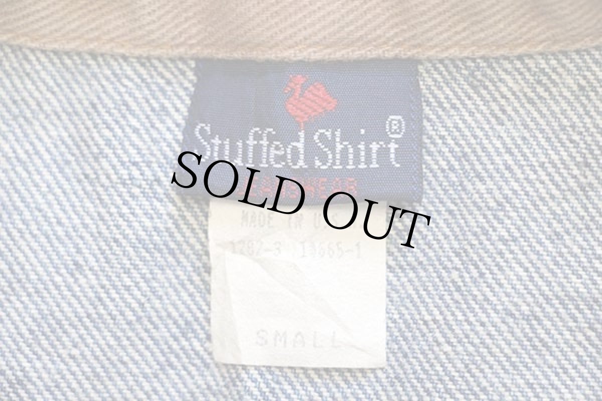 画像4: 80s USA製 Stuffed Shirt JEANSWEAR デニム カバーオール (4)