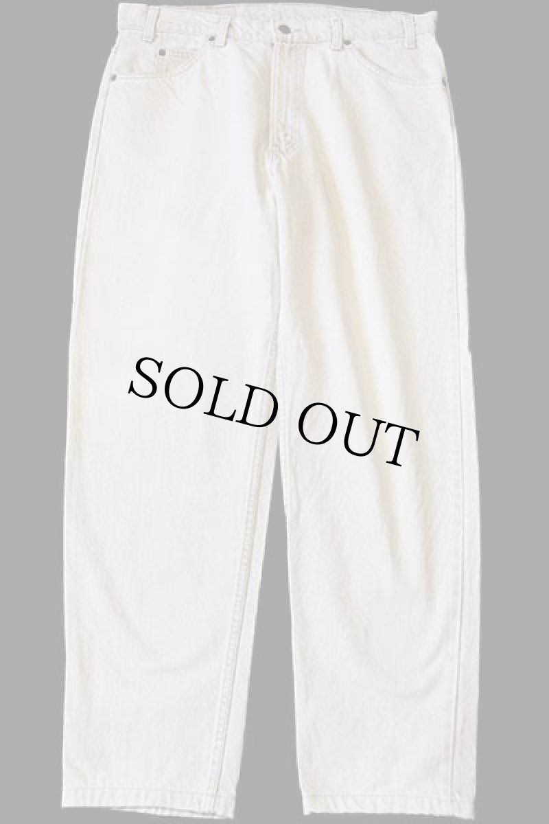 画像2: 90s USA製 Levi'sリーバイス 550 先染め カラーデニムパンツ ライトカーキ w38 (2)