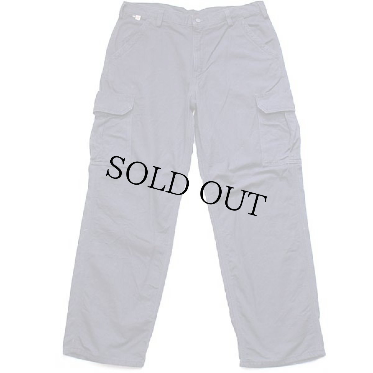 画像2: メキシコ製 carharttカーハート FR CAT2 ダック地 カーゴパンツ 濃紺 w38 L32 (2)