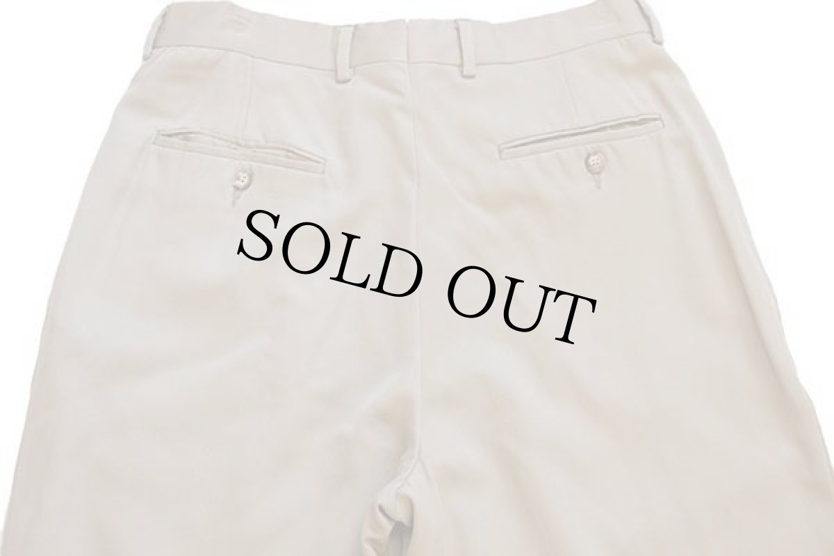 画像5: 90s USA製 Brooks Brothersブルックスブラザーズ ツータック スラックス ウールパンツ カーキ 32 (5)