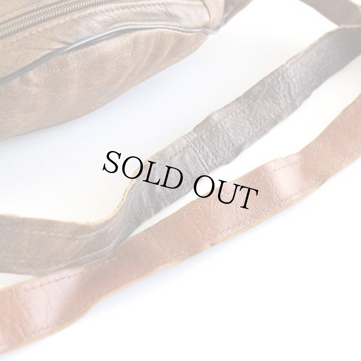 画像5: UNKNOWN ディアスキン オールレザー ウエストポーチ 茶 (5)