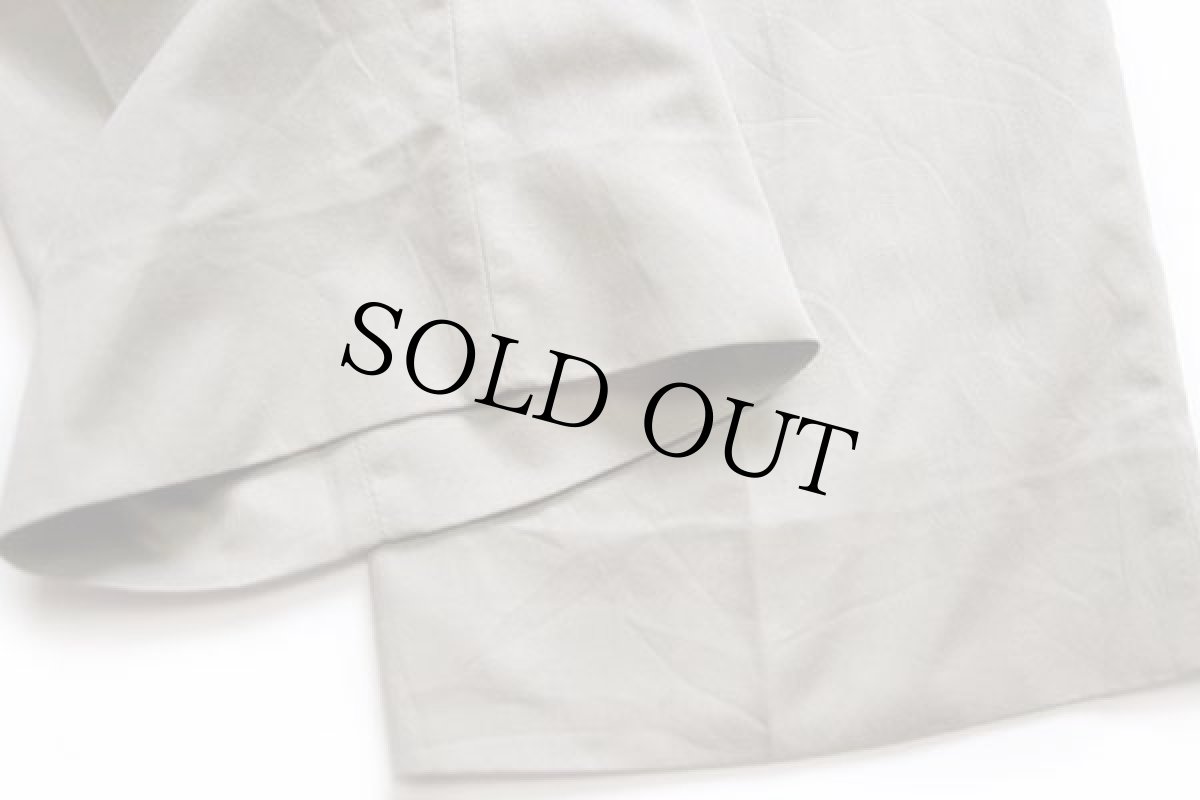 画像8: 80s スペイン製 CHEMISE LACOSTE ラコステ ツータック スラックス パンツ カーキ 46 (8)