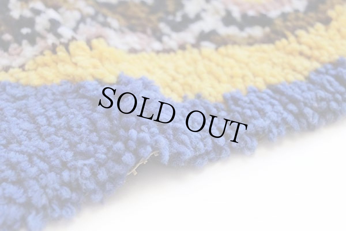 画像4: 70s フクロウ柄 ラグ タペストリー (4)