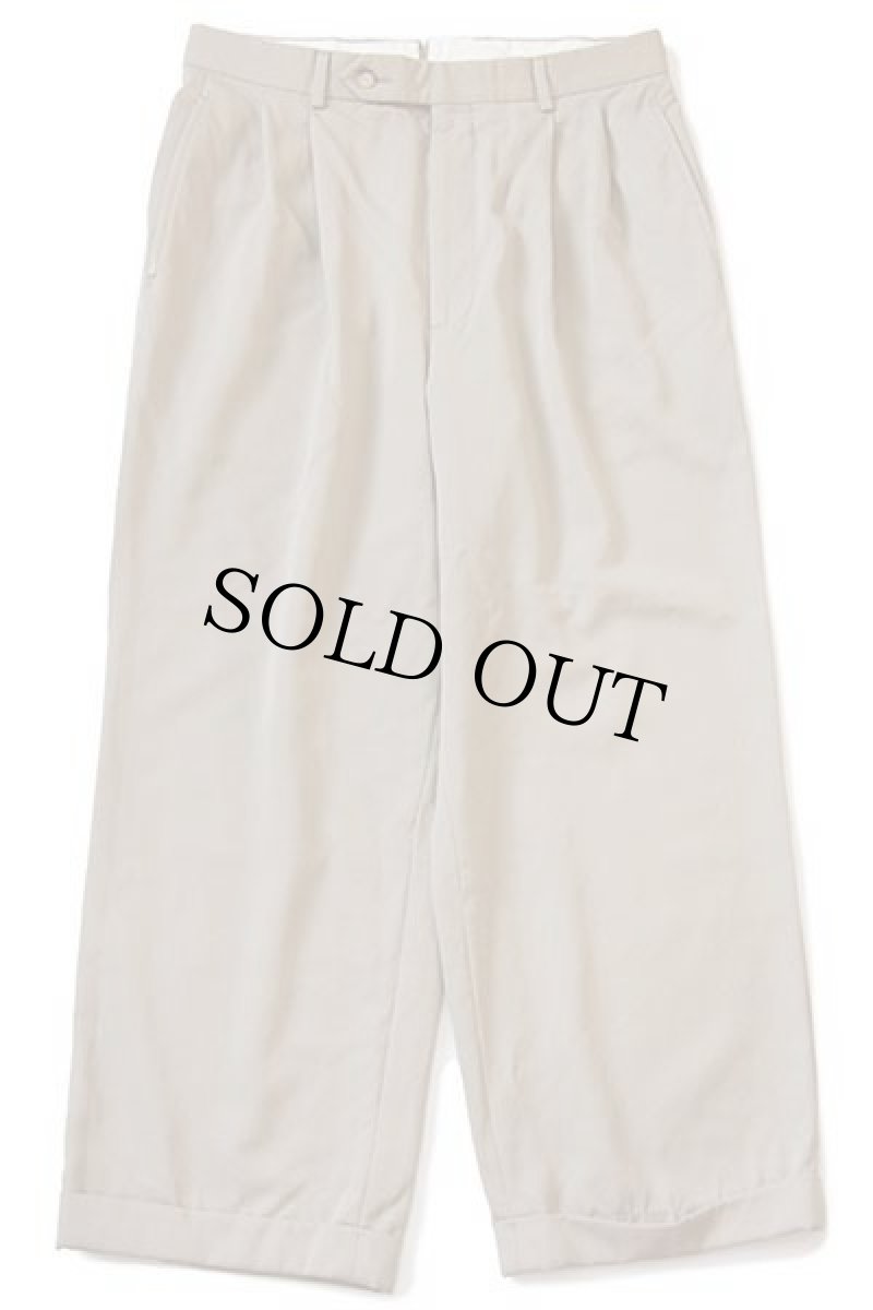 画像2: 90s USA製 Brooks Brothersブルックスブラザーズ ツータック スラックス ウールパンツ カーキ 32 (2)