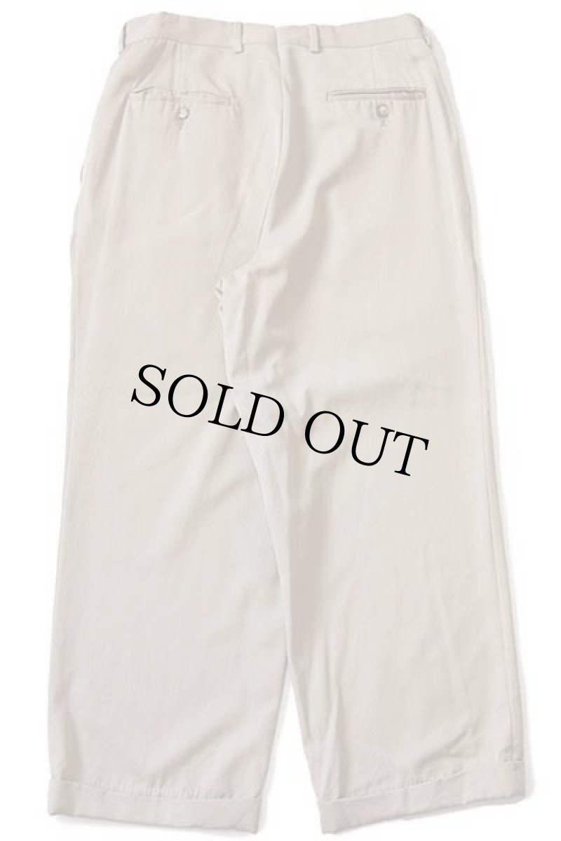 画像3: 90s USA製 Brooks Brothersブルックスブラザーズ ツータック スラックス ウールパンツ カーキ 32 (3)