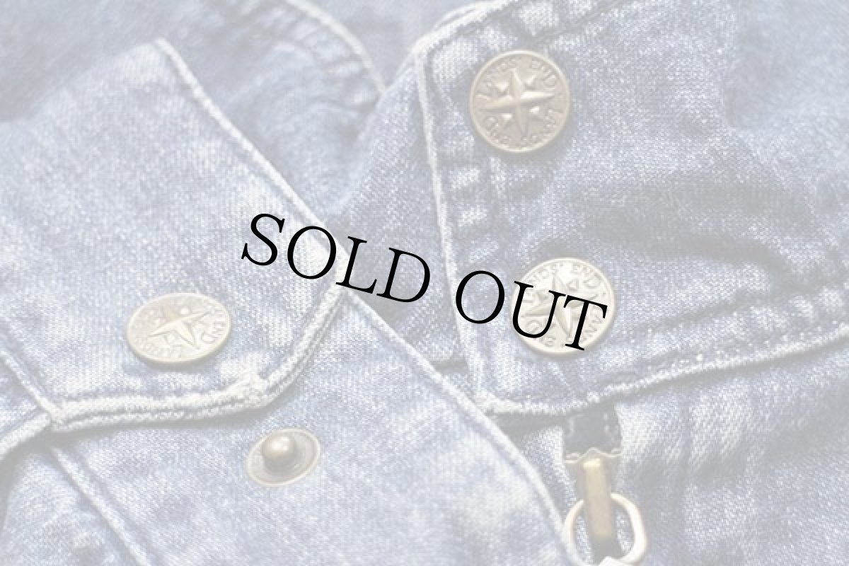 画像6: 00s LANDS'ENDランズエンド Runaway デニム ハリントンジャケット L (6)