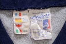 画像4: 70s フランス製 adidasアディダス VENTEX ATP トレフォイル ロゴ刺繍 トラックジャケット 紺×白★ジャージ  (4)