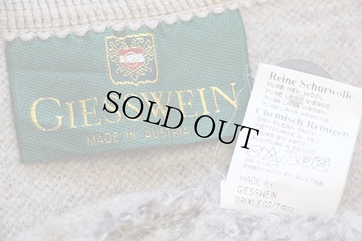 画像4: オーストリア製 GIESSWEIN ホース アート チロリアン パイル×ボイルドウール ベスト 38 (4)