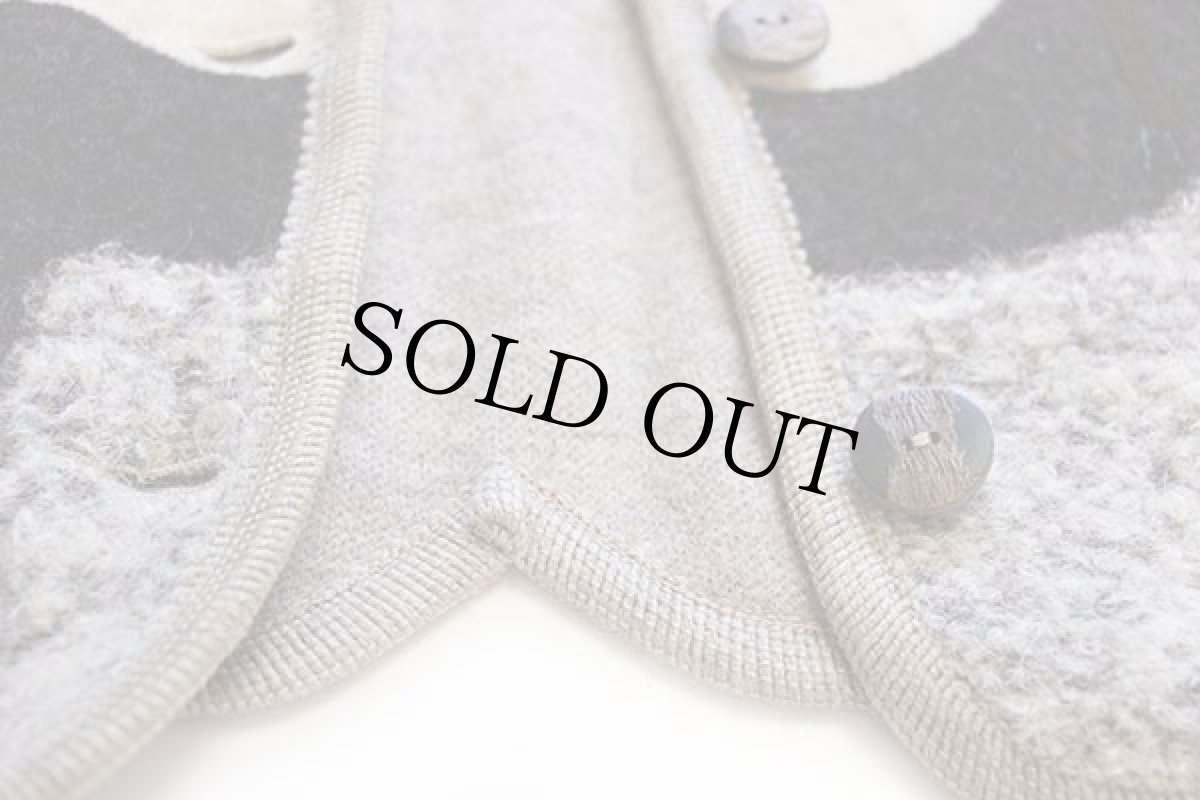 画像6: オーストリア製 GIESSWEIN ホース アート チロリアン パイル×ボイルドウール ベスト 38 (6)