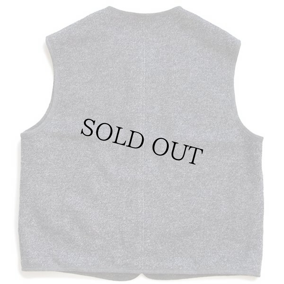 画像2: Traunsee Trachten ノーカラー チロリアン ボイルドウール ベスト グレー ミックス (2)