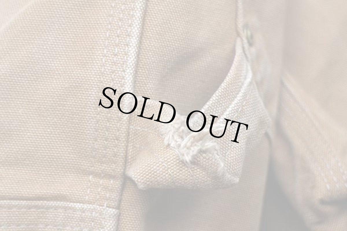 画像9: USA製 carharttカーハート ダブルニー ダック地 ペインターパンツ ペンキ飛び 茶 w36 L34 (9)